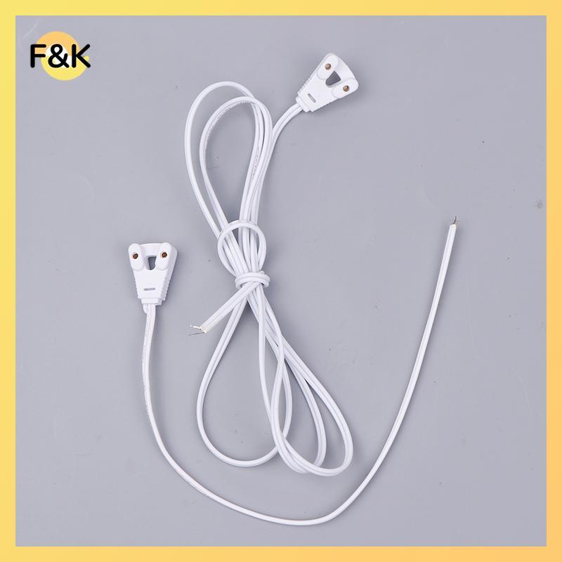 F & K 10 Chiếc T8 Giá Đỡ Đèn T8 Đế Dây Hộp Đèn Dòng Đèn Ổ Cắm Giá Đỡ Cáp Cho Ống Huỳnh Quang T8.
