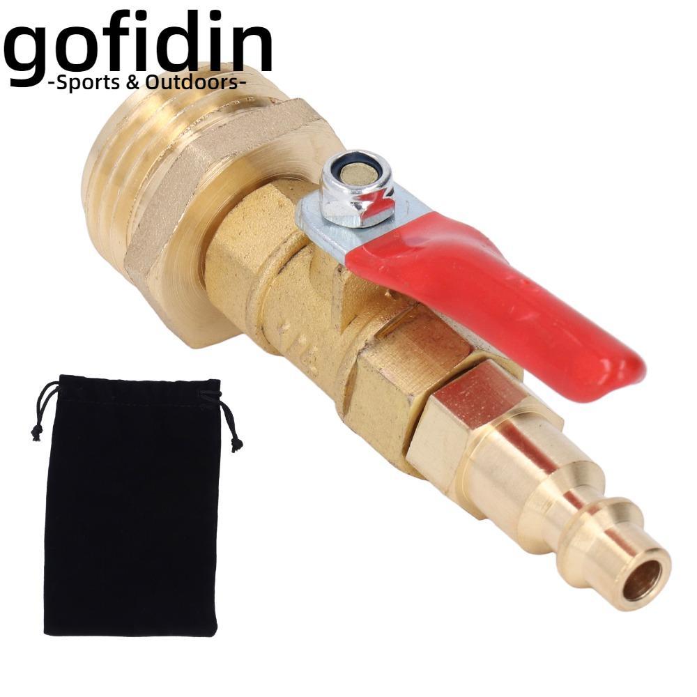 GOFIDIN Đồng thau Winterize Blowout Adapter, Đồng thau Nam / Nữ Ren Vườn Khớp Tưới, Nước Winterize 1