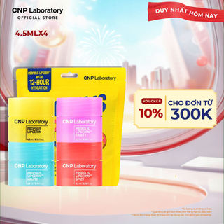   CNP Laboratory Official  Set 4 balm dưỡng môi lipcerin CNP PROPOLIS LIPCERIN MINIATURE SET 