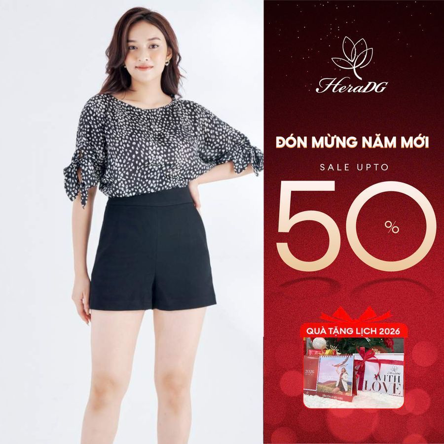 Quần sooc cạp cao HeraDG - SQSBA002-S