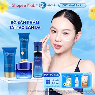  Bộ Bio-essence Renew – Tái tạo da: Gel Tẩy tế bào chết 60g Sữa rửa mặt 100g Kem nâng cơ 45g Toner 100ml 