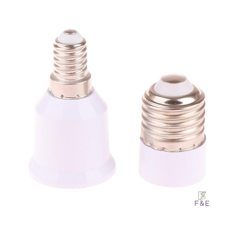 Bộ chuyển đổi bóng đèn LED F & E 1Pc E14 sang E27 / E27 sang E14 Giá đỡ bóng đèn E14 Nữ E27 Nam Bộ c