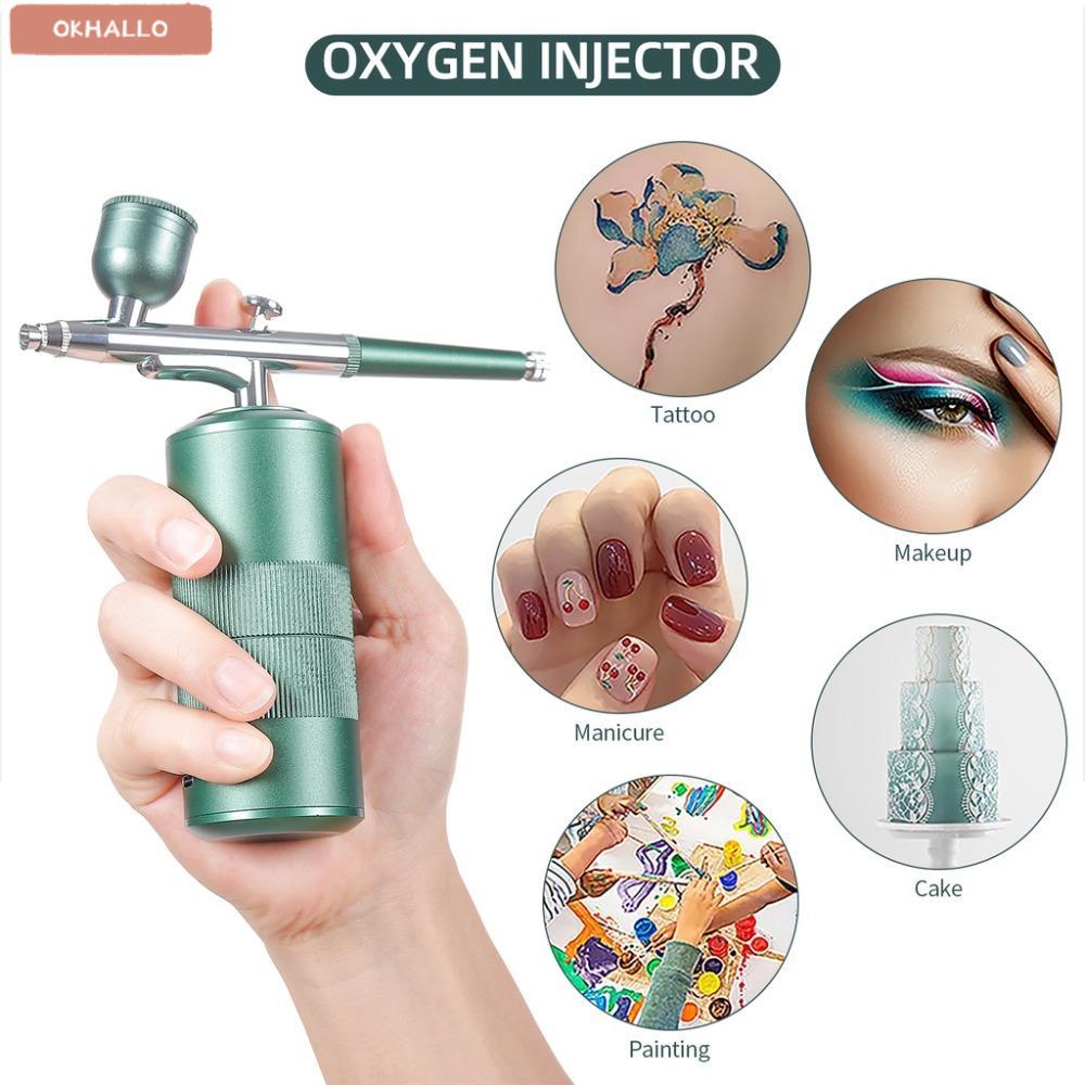 Bộ cọ Airbrush Mini OKHO, Airbrush Makeup Barber Airbrush|Xịt đa chức năng, Xịt sơn bánh ngọt USB Th