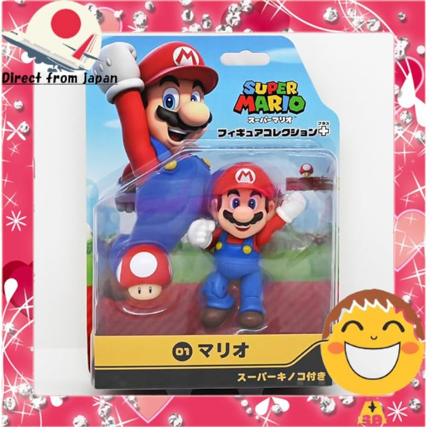 Sanei Boeki Super Mario Figure Collection Plus Diddy Kong with DK Barrel FCP-010[Direct from Japan]
