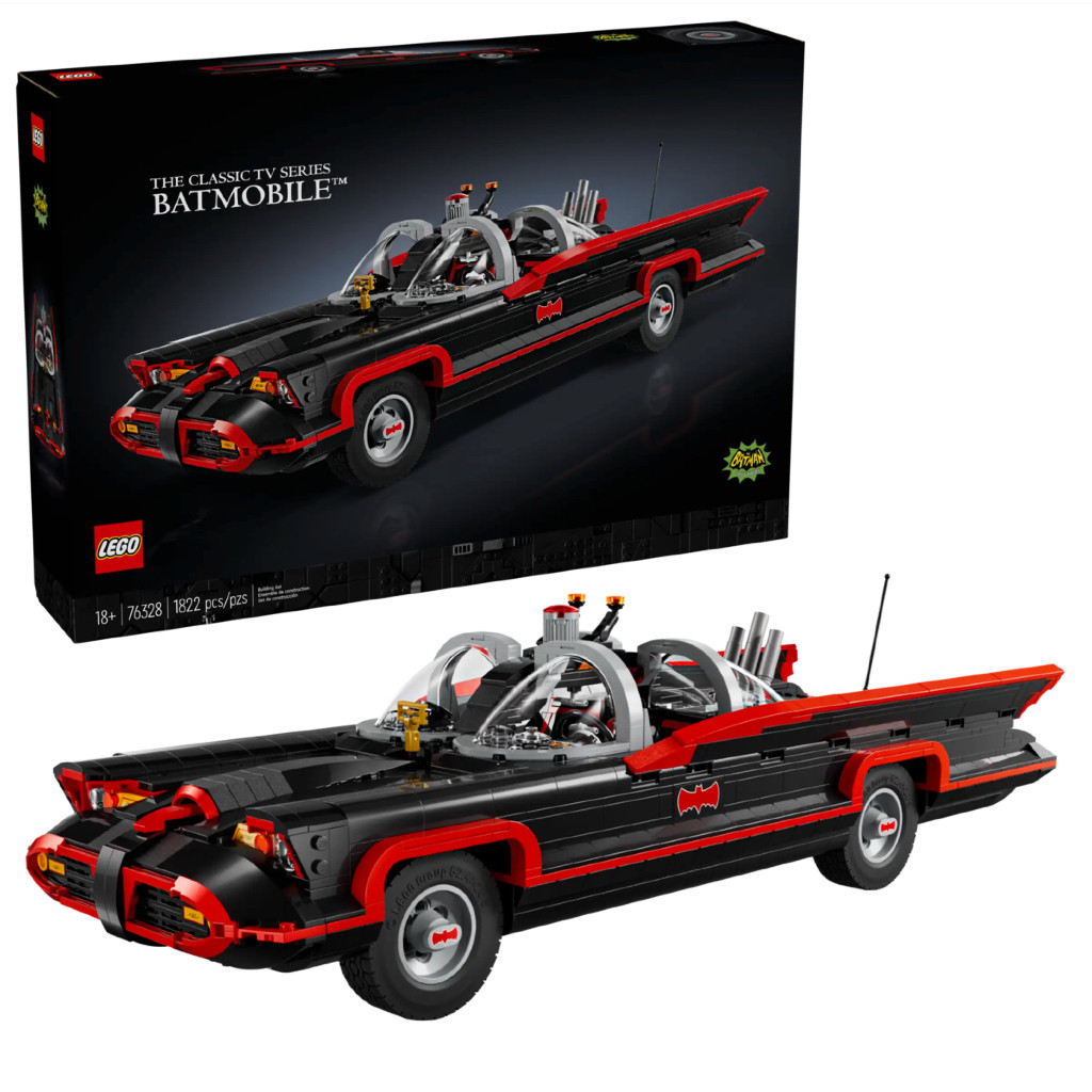 LEGO DC Batman 76328 Đồ Chơi Lắp Ráp Siêu Xe The Classic TV Series Batmobile