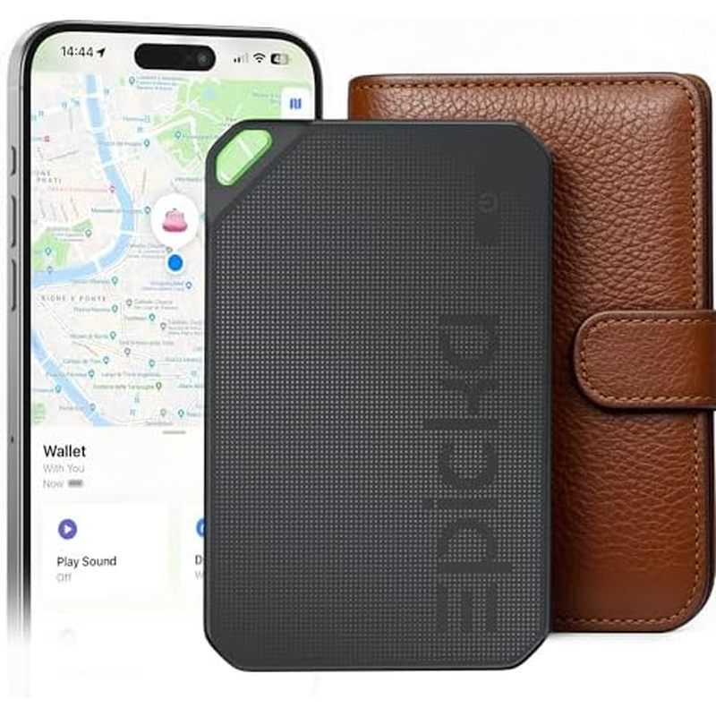 Máy theo dõi ví Epicka, Thẻ tìm kiếm mỏng Tagie cho Apple Find My, được chứng nhận MFi, Pin 6-8 năm 