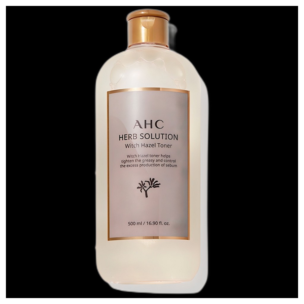 [ahc] Herb Solution Witch Hazel Toner, 500ml (1 cái) / Mực Hàn Quốc / Công thức Witch Hazel / Xác th