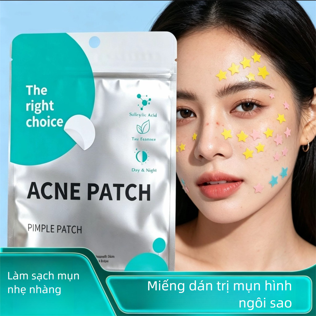 Miếng Dán Ngôi Sao Dễ Thương Hydrogel Che Khuyết Điểm Miếng Dán Mụn Miếng Dán Mụn Trị Mụn Ngôi Sao M