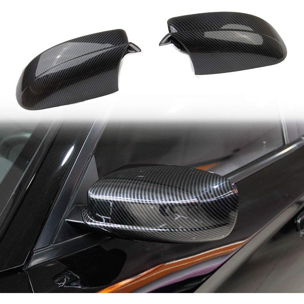 Crosselec Sợi Carbon Bên Cửa Gương Khuôn Viền Cho Dodge Charger 2011-2021 Cho Chrysler 300 300C 2011