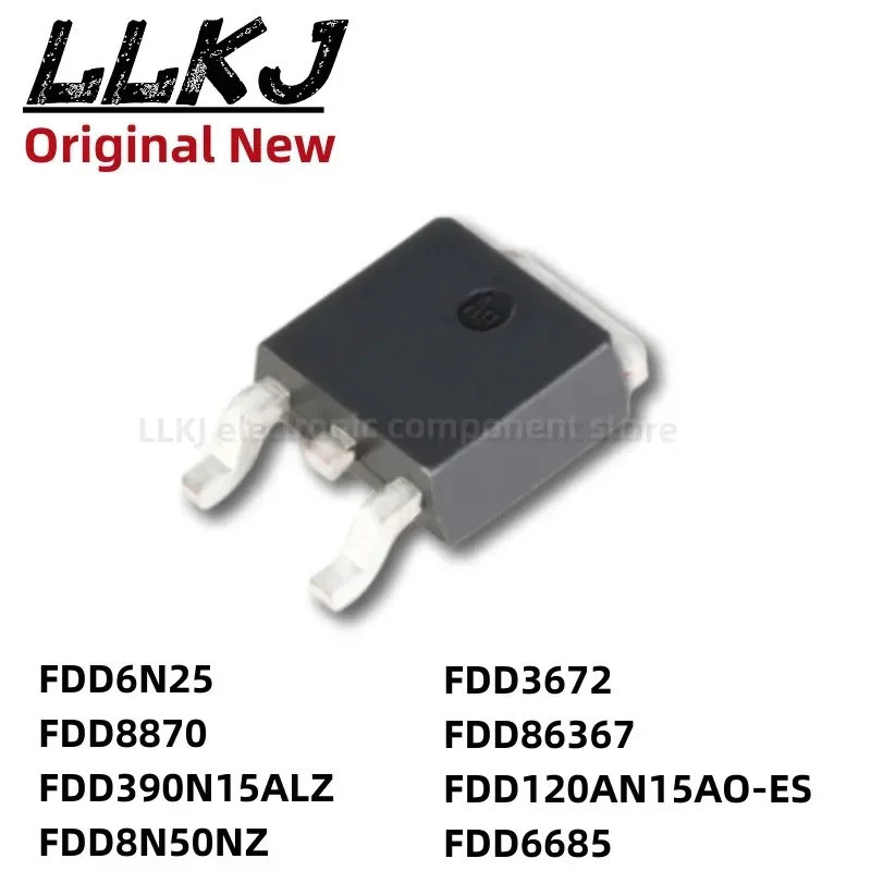 5 chiếc FDD6N25 FDD8870 FDD390N15ALZ FDD8N50NZ FDD3672 FDD86367 FDD120AN15AO-ES FDD6685 TO252 Hiệu Ứ