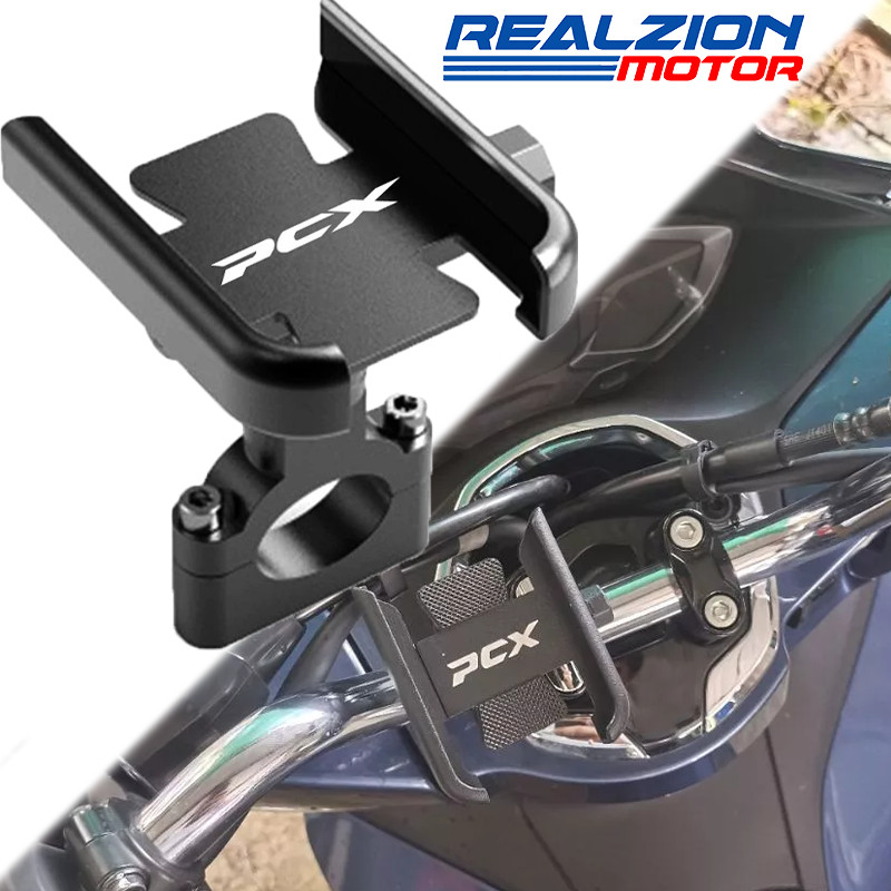 [May mắn]Realzion Cho Xe Honda PCX150 PCX125 PCX 125 PCX 150 Phụ Kiện Xe Máy Thanh Tay Cầm GPS Chân 
