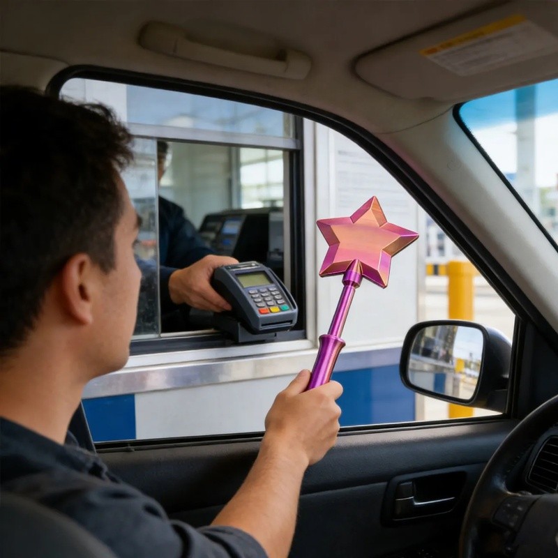 Thẻ tín dụng Magic Wand Star Alipay Wand Tap để thanh toán