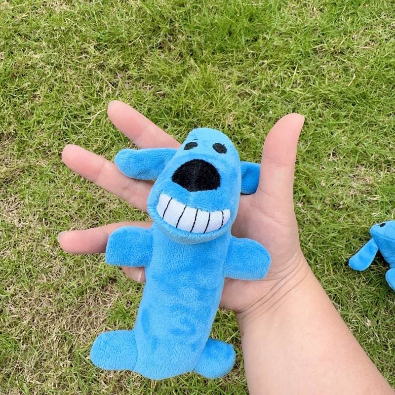Puppy Molar Artifact Pet Relieving Stuffy Plush Bichon Puppy Doll Dog Sound Toy dJRA