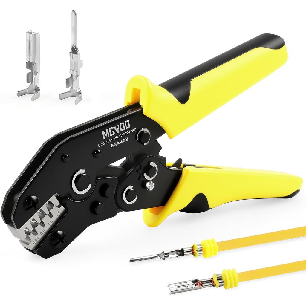 Công cụ uốn dây Mở thùng Thiết bị đầu cuối Ratchet Wire Crimper cho Molex Style Deutsch Pin DELPHI A