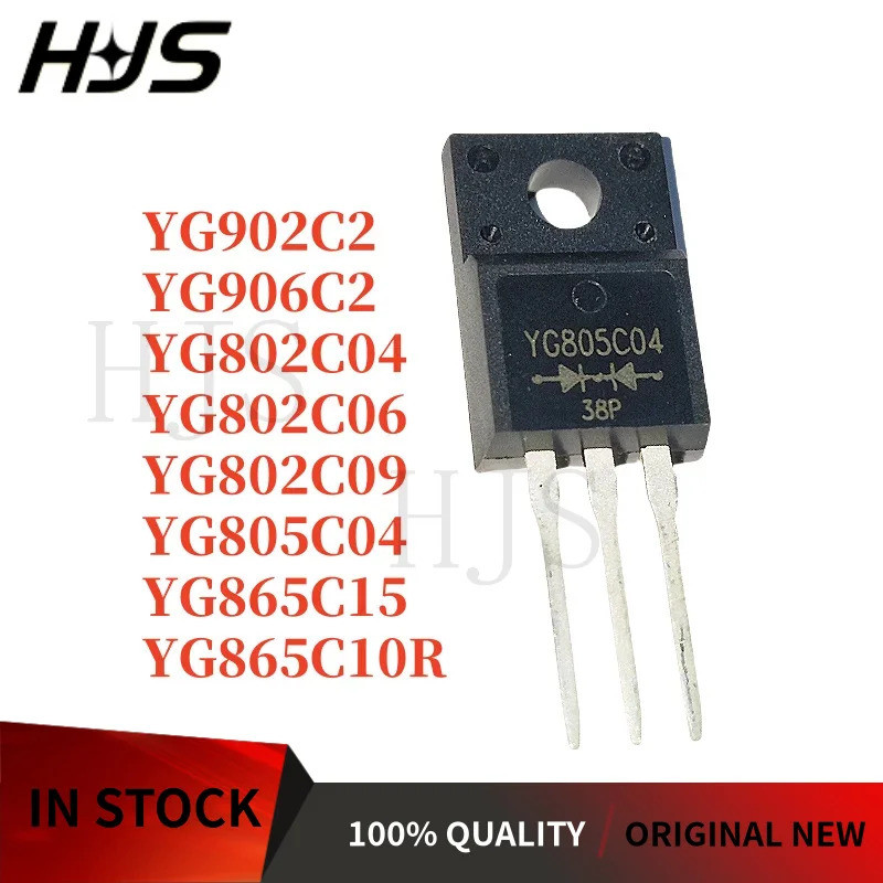 10 CÁI YG805C04 YG802C09 YG802C06 YG865C10R YG902C2 YG865C15 YG906C2 YG802C04 TO-220F Còn Hàng MOS C