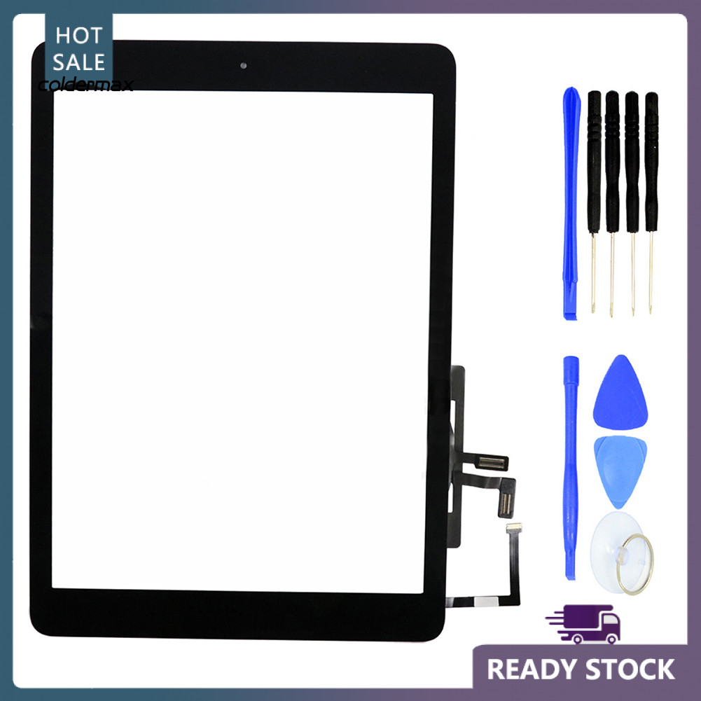 Màn hình số hóa cảm ứng lạnh + Keo dán + Nút Home Flex cho iPad Air A1474 A1475
