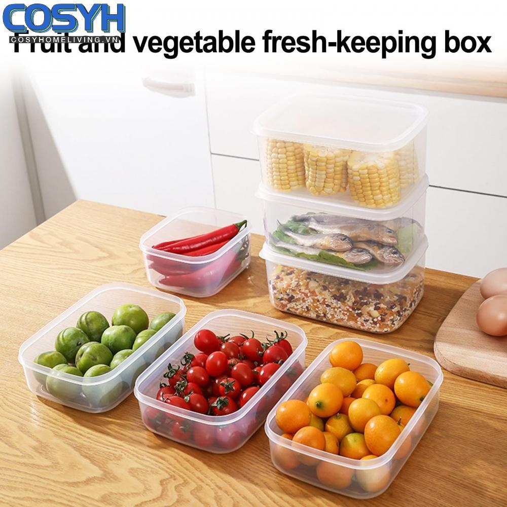 <cosyh>Food Storage Box Transparent Kitchen Storage Box Kitchen Tool Food Containers