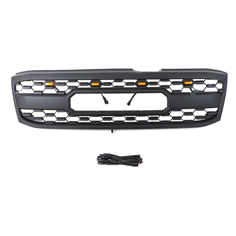 Dành cho 98-02 Toyota Land Cruiser LC100 SUV Mod Lưới tản nhiệt trung tâm phía trước phía trên + Đèn