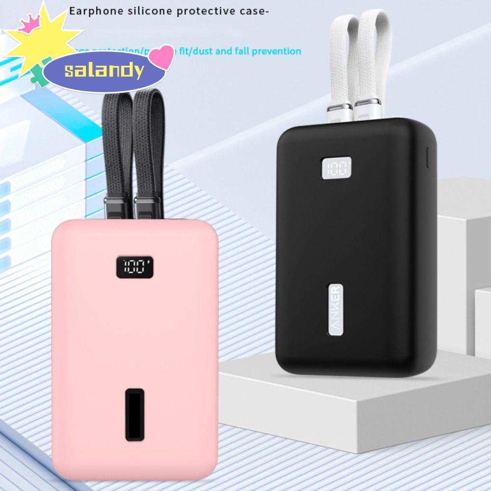 Túi đựng đồ SALANDY, Bảo vệ bộ sạc di động chống sốc, Vỏ bảo vệ toàn diện bằng silicon mềm a1681 cao
