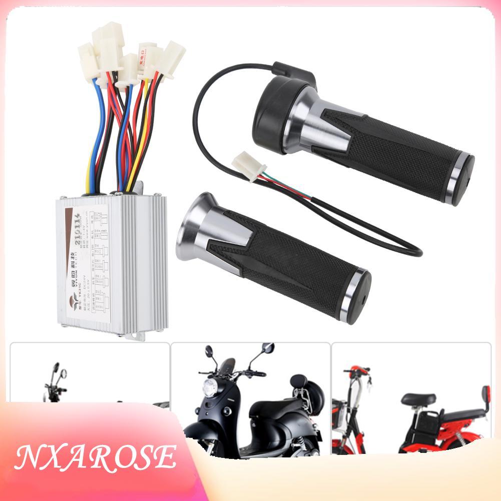 Nxarose Bộ điều khiển bàn chải điện 24V 500W và tay ga cho xe đạp Xe tay ga Xe ba bánh