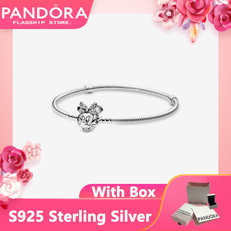 Vòng tay Pandora bạc 925 chính hãng, quà tặng cặp đôi trong hộp đẹp