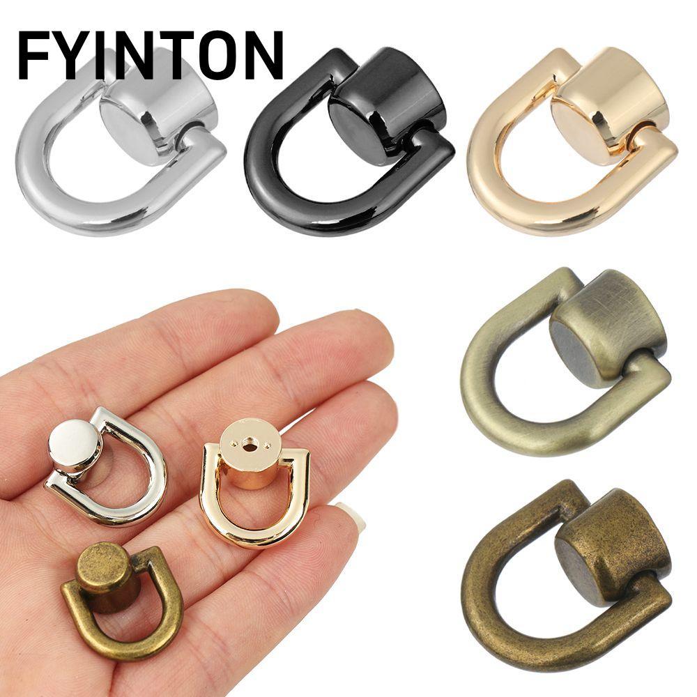 FYINTON Túi khóa móng tay Snap Leather Craft DIY Purse Leather Crafts Nút đinh tán