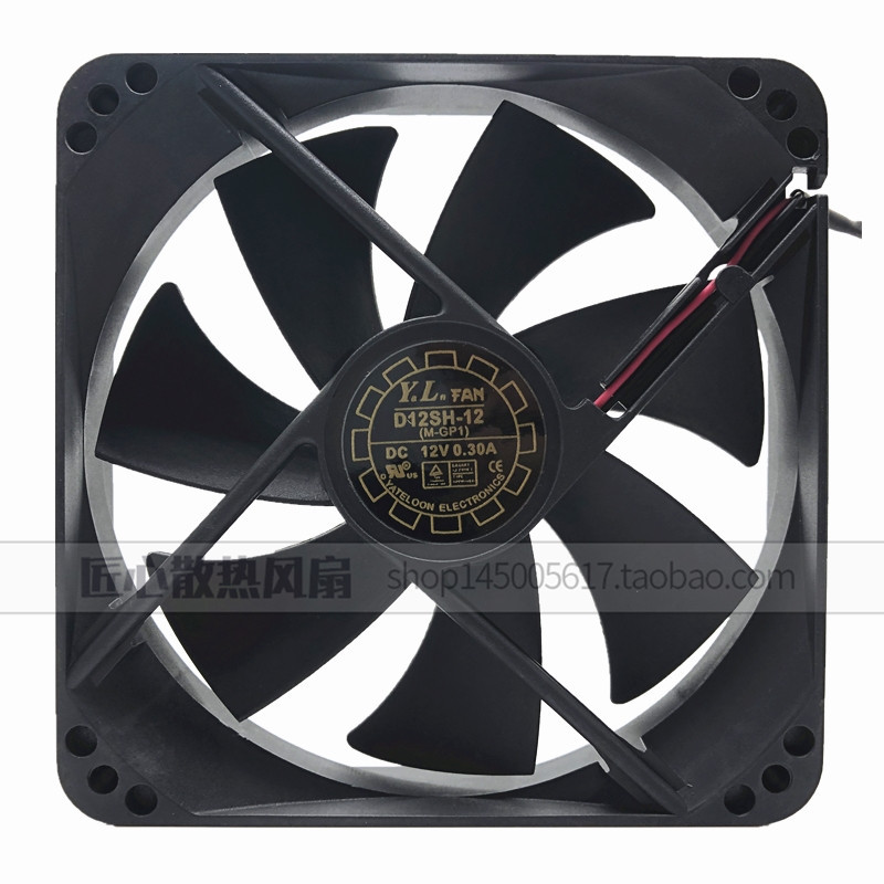 Miễn Phí Vận Chuyển Yuelun D12SM-12 D12SL-12 D12SH-12 12V 0.30A Nguồn Điện Quạt Làm Mát Yên Tĩnh