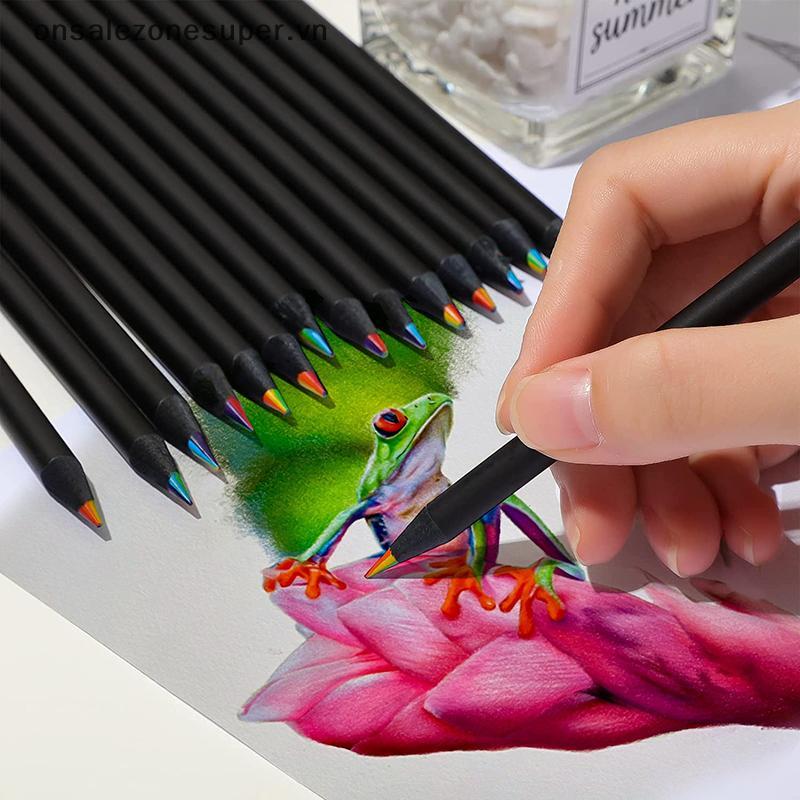 Ons 7 Màu Gradient Rainbow Pencils Jumbo-Colored Pencils - 60-100 chiếc tại