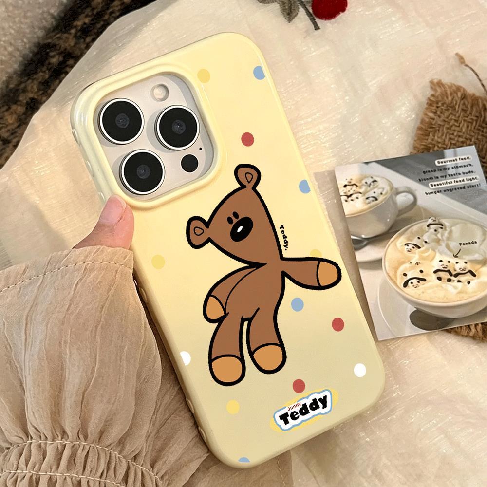 Gấu nâu Thích hợp iPhone 1716/15/14 trường hợp 13/12/11xr dễ thương 8/7 hàng ngày | BigBuy360 - bigbuy360.vn