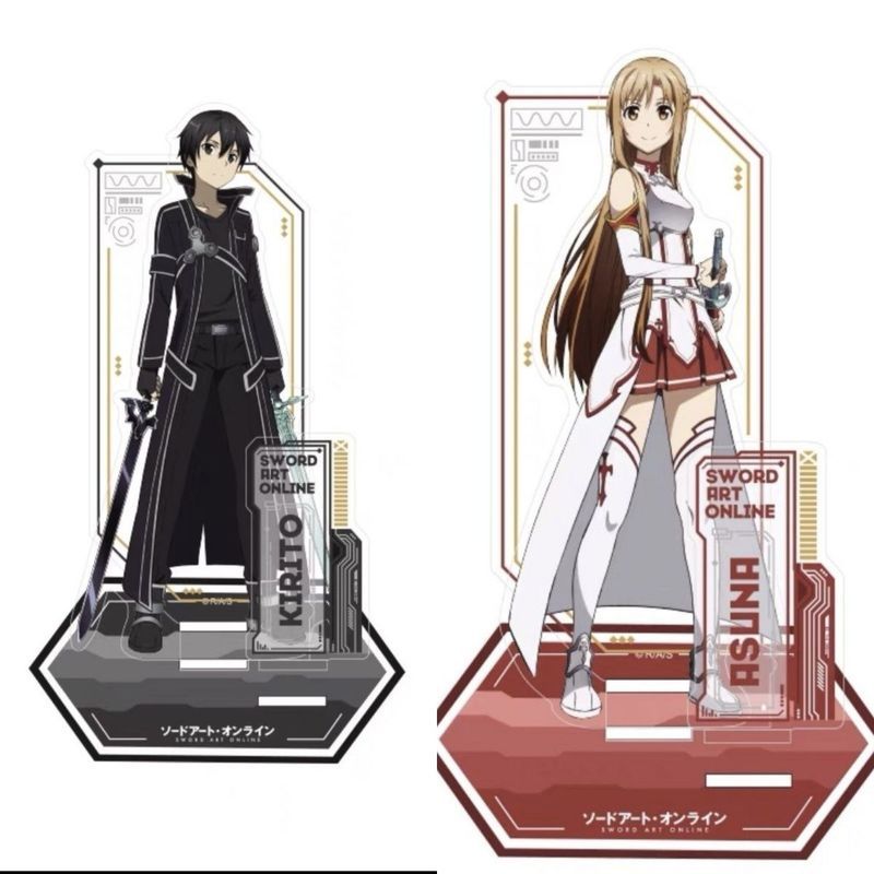 Sword Art Online / Kazuto / Yuuki / Sword Art Online Hàng hóa Nhân vật đứng Trang trí máy tính để bà