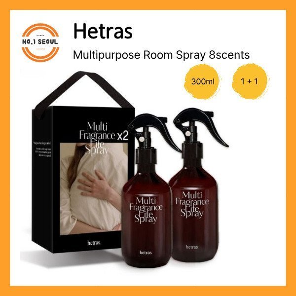 Xịt phòng Hetras 1 + 1 300ml x 2ea (Xịt phòng đa năng Hetras) VPHZ