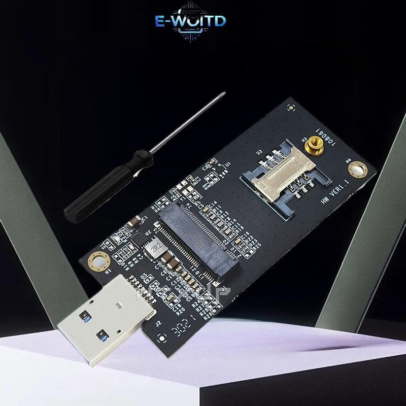 E-WOITD 1 Bộ DW5821E M2-NGFF DW5811e DW5816E EM7455 L860-GL Thẻ Mở Rộng USB3.0 Cho Mô Đun 3G / 4G / 