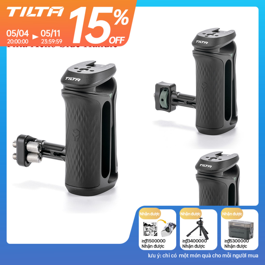 TILTA Tay cầm bên TA-XSH Xeno 1 / 4 "-20 có chốt định vị / NATO / Dual 1 / 4" -20 cho lồng máy ảnh c
