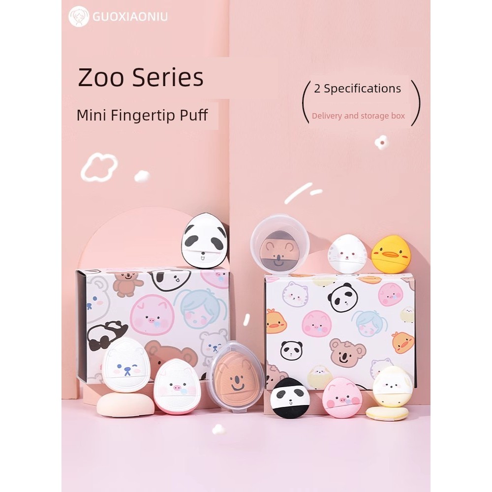 nền minisize mỹ phẩm minisize Guo Xiaoniu Zoo Thumb Puff Mini Air Cushion Ngón Tay Marshmallow Đầu N