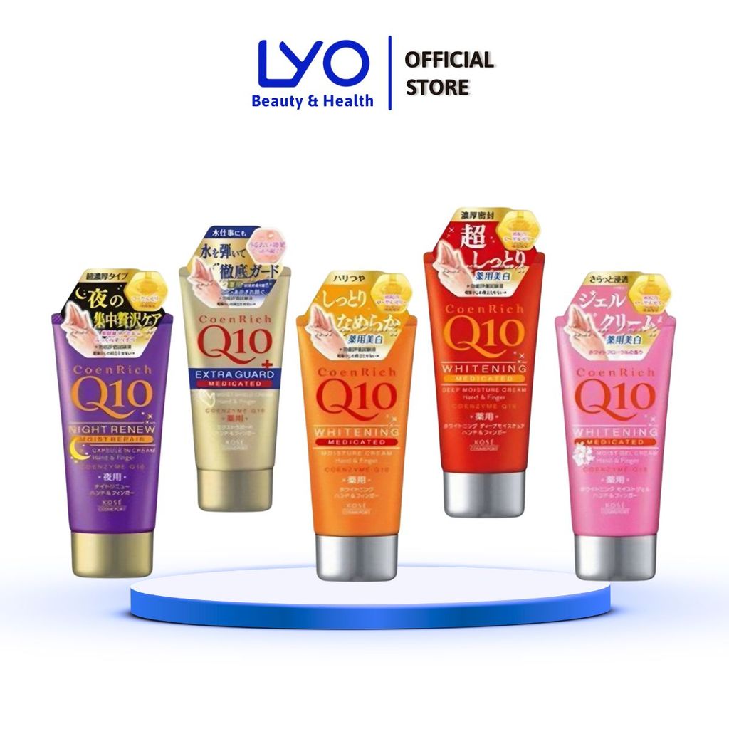 Kem Dưỡng Da Tay Kose CoenRich Q10 80g Giúp Bảo Vệ Mềm Mịn Da Tay LYO OFFICIAL