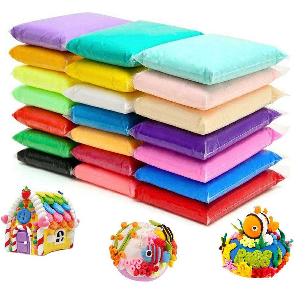 Đất sét khô không khí 24 màu Đất sét ma thuật Mô hình đất sét, Đất sét ma thuật đúc DIY