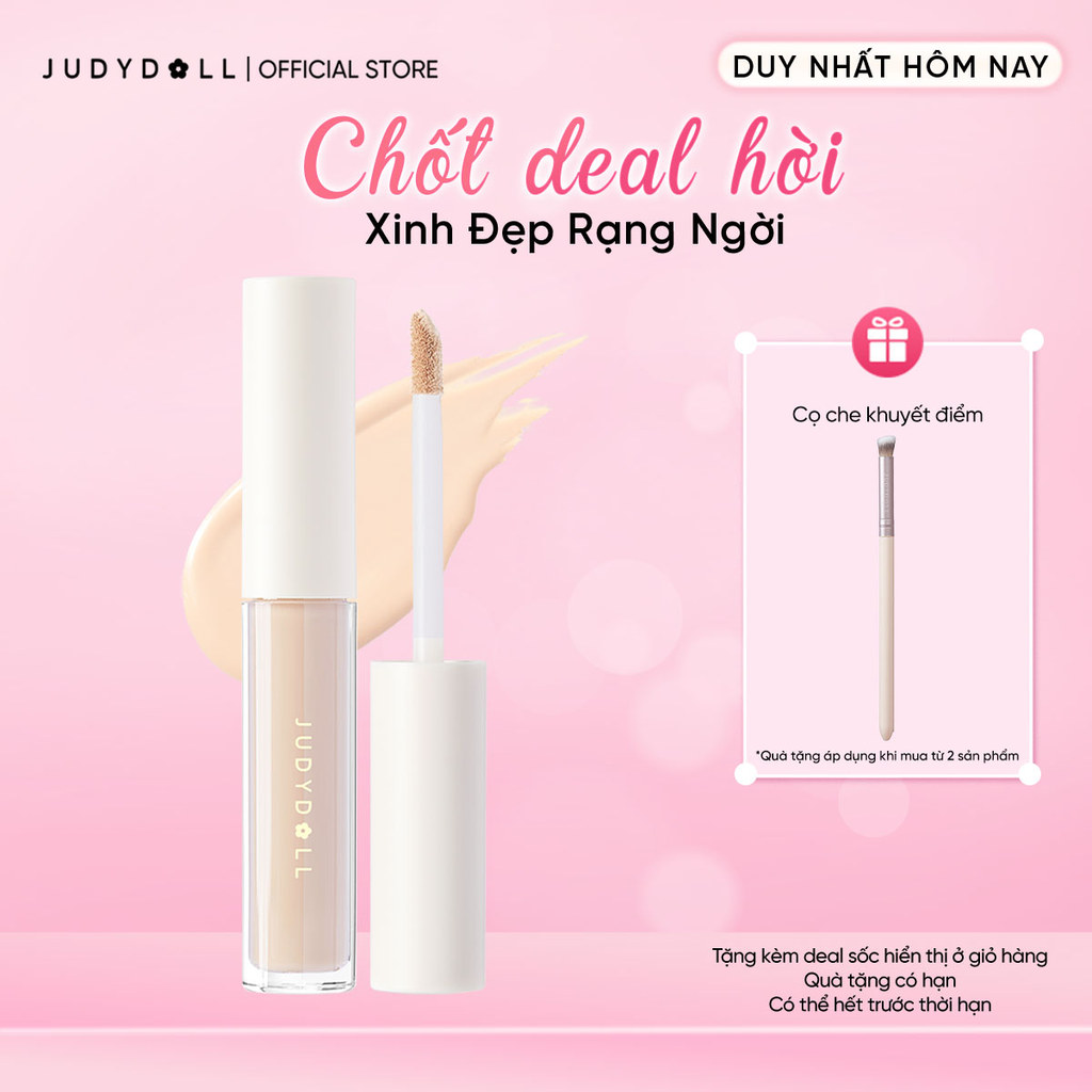 JUDYDOLL Kem che khuyết điểm Traceless Cloud-Touch Concealer Không cakey Tiệp da Lâu trôi 3.2g