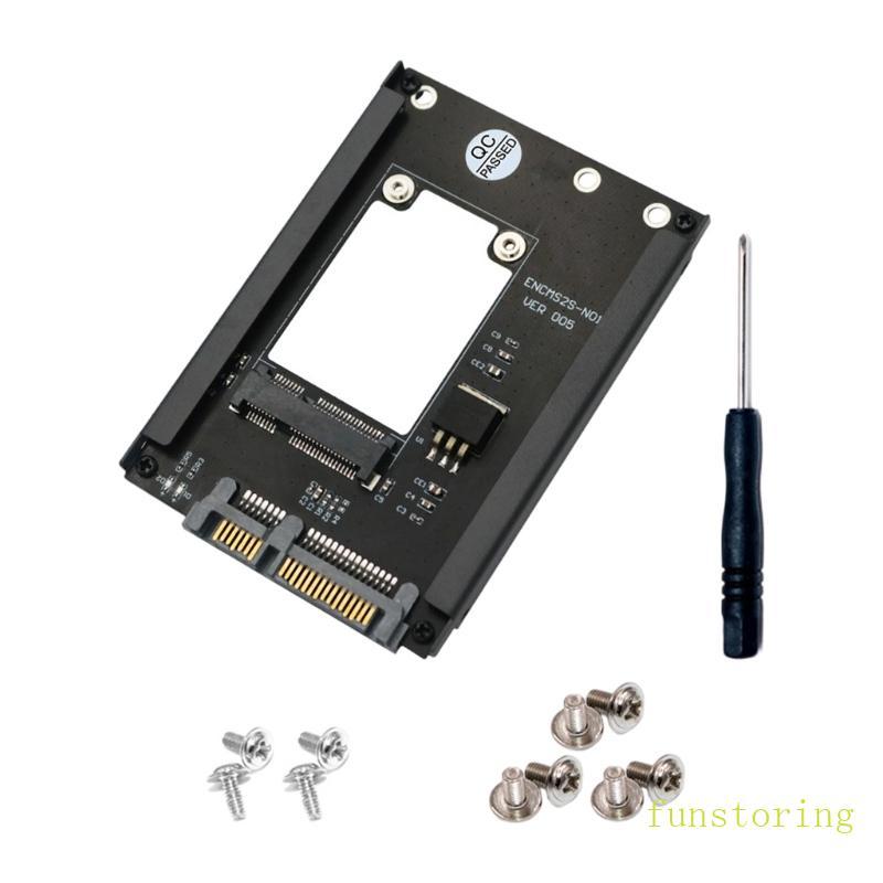FUN MSATA sang SATA3 0 Bộ chuyển đổi Ổ cứng mSATA sang 2 5 inch SATA3 0 6Gbps Bộ chuyển đổi thẻ Ổ cắ