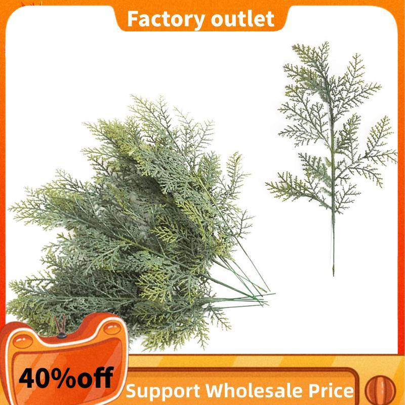 20 Chiếc Nhân Tạo Cedar Sprigs Giả Cedar Nhánh Cedar Thân Cây Sprigs Chọn DIY Phụ Kiện