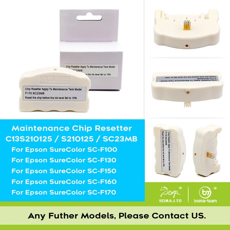 HB Chip Resetter Cho Epson SureColor F170 F100 F130 F160 SC-F100 SC-F130 SC-F160 SC-F170 Máy In SC23