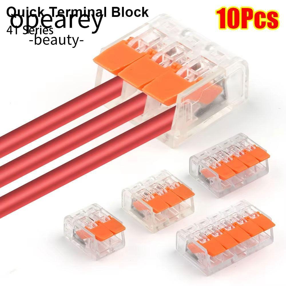 OPEAREY 10 Đầu nối dây điện, Khối đầu cuối nhanh AWG24-12, Dây dẫn nối nhỏ gọn Đa năng 41 Series Đầu