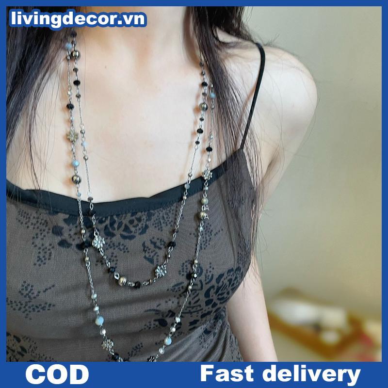 Áo len dài đính cườm LIDE style boho, thời trang nữ bền bỉ
