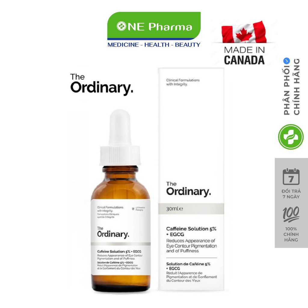 The Ordinary Chính Hãng - Serum giảm quầng thâm và bọng mắt The Ordinary Caffein Solution 5% + EGCG 