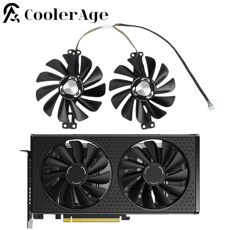 Card Video Quạt Làm Mát Cho XFX Speedster SWFT 210 Radeon RX 6600XT Core Gaming 95mm CF1010U12S RX66