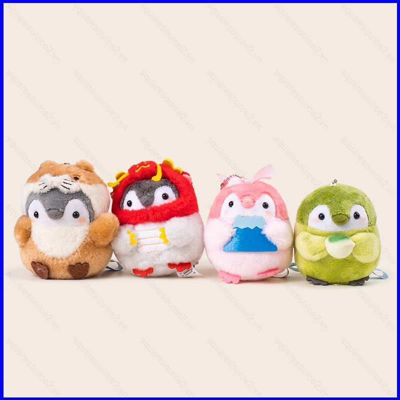Koupen Chan Plushie Kawaii Nhật Bản Penguin Sang Trọng Móc Khóa Túi Charm