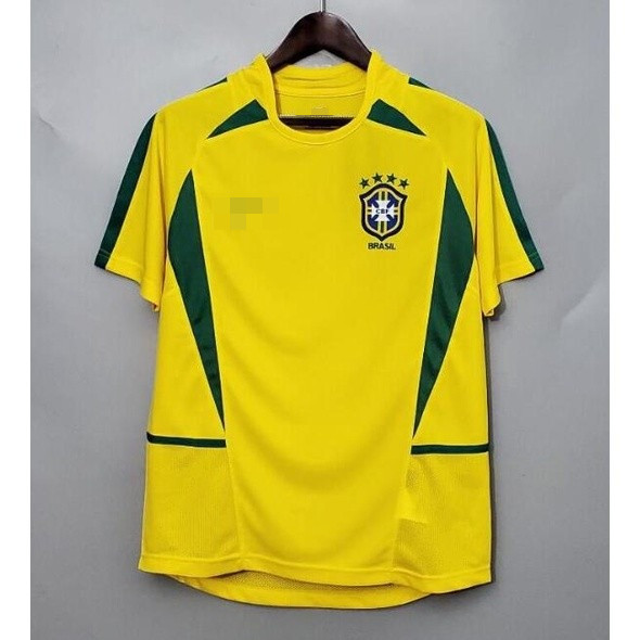 Áo đấu cổ điển Brazil 2002-Brazil Ronaldo Rivaldo Bóng đá Thể thao cổ điển Áo bóng đá Ronaldinho