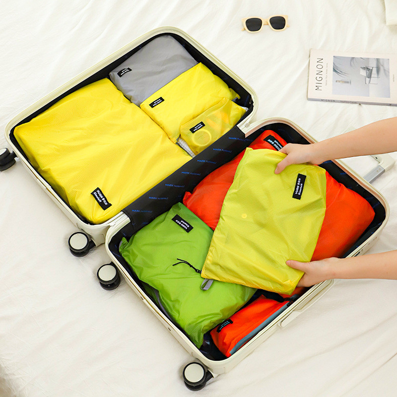 Túi đựng đồ du lịch đường bộ bằng vải Cotton Bao bì quần áo Túi đựng thẻ di động chống nước Túi đựng