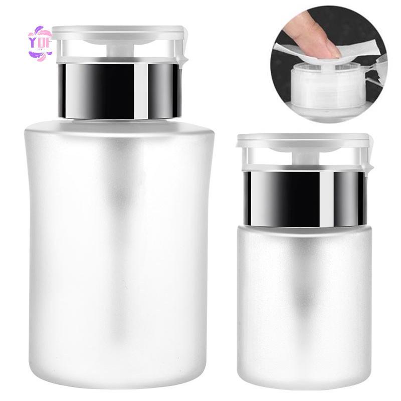GVERLCRTN 60 / 150 / 180 / 250ml Hộp đựng máy bơm rỗng dạng lỏng UV Gel Ba Lan Nail Art Polish Clean