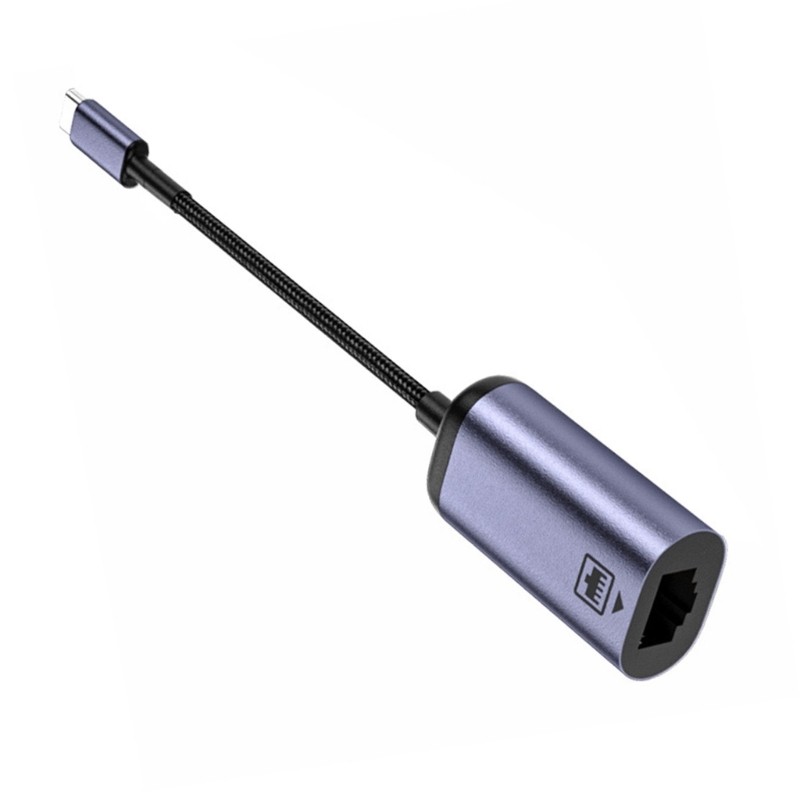 Doublebuy USB C Ethernet Adapter Type C sang RJ45 100Mbps Ethernet Mạng Dây Adapter Kết Nối Mạng Cho