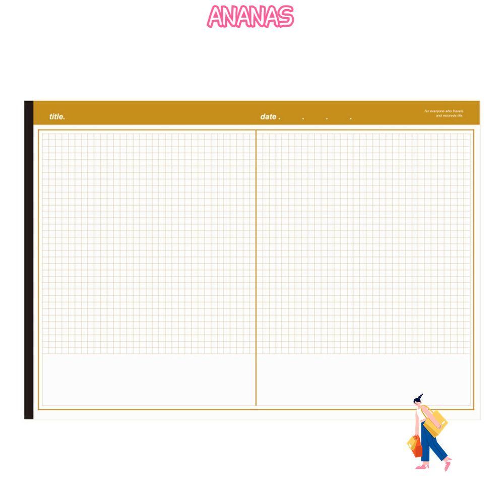 ANANAS 20 Tờ / Sách B5 Notebook, Notepad ngang B5, Pad pháp lý có thể xé được đa chức năng Học sinh